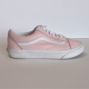 Pink Leather Old Skool Vans